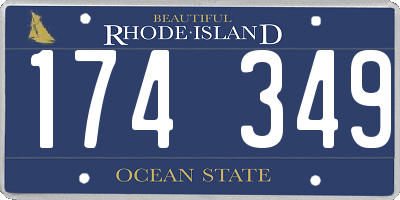 RI license plate 174349