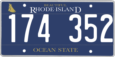 RI license plate 174352