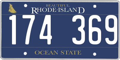 RI license plate 174369