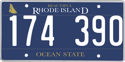 RI license plate 174390