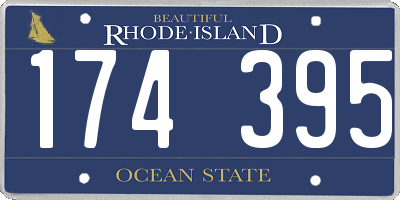 RI license plate 174395