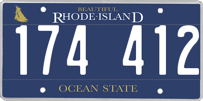 RI license plate 174412