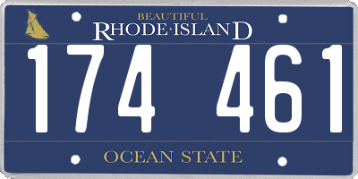 RI license plate 174461