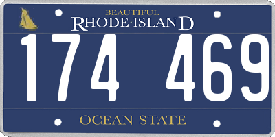 RI license plate 174469