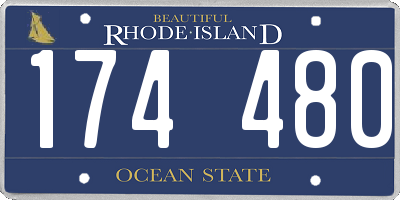 RI license plate 174480