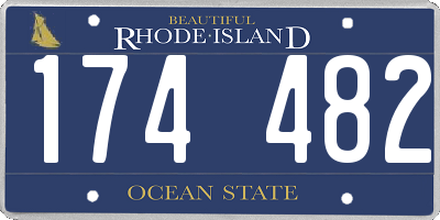 RI license plate 174482
