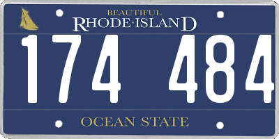 RI license plate 174484