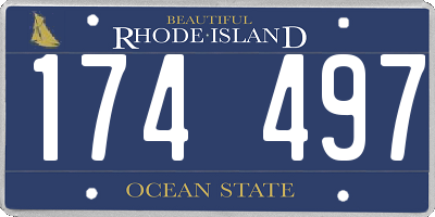 RI license plate 174497