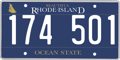 RI license plate 174501