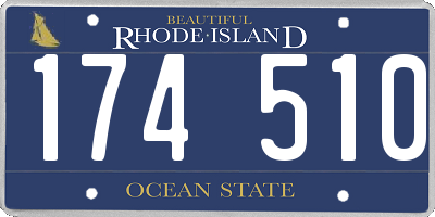 RI license plate 174510