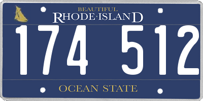 RI license plate 174512