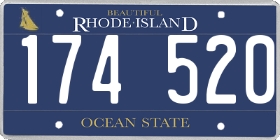 RI license plate 174520