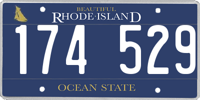 RI license plate 174529