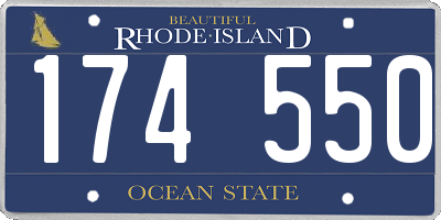 RI license plate 174550