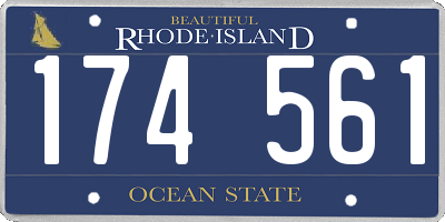 RI license plate 174561