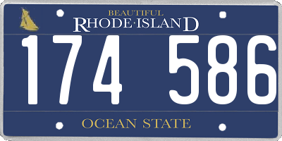 RI license plate 174586