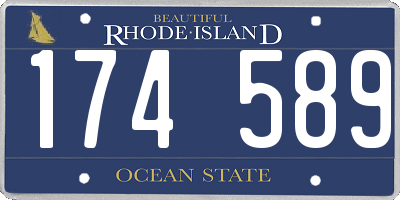 RI license plate 174589