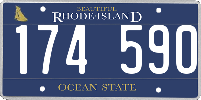 RI license plate 174590