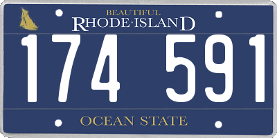 RI license plate 174591