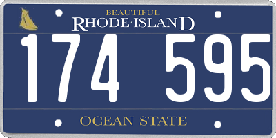 RI license plate 174595