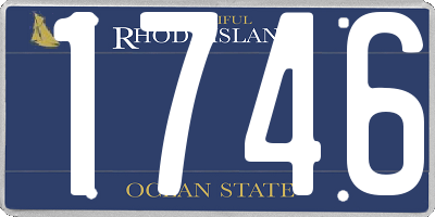 RI license plate 1746