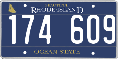 RI license plate 174609