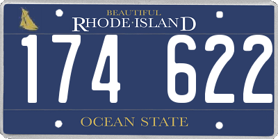 RI license plate 174622
