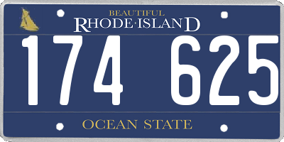 RI license plate 174625