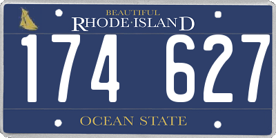 RI license plate 174627