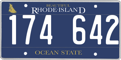 RI license plate 174642