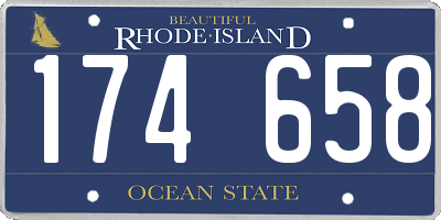 RI license plate 174658