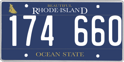 RI license plate 174660