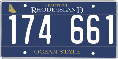 RI license plate 174661