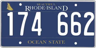 RI license plate 174662
