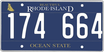 RI license plate 174664