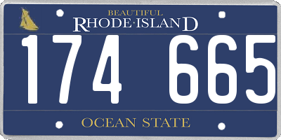 RI license plate 174665