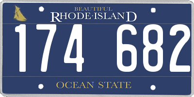 RI license plate 174682