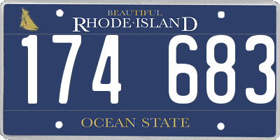 RI license plate 174683