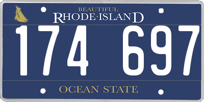 RI license plate 174697