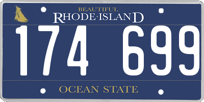 RI license plate 174699