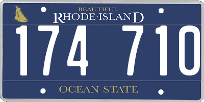 RI license plate 174710