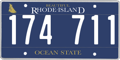RI license plate 174711