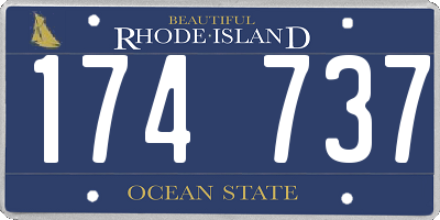 RI license plate 174737