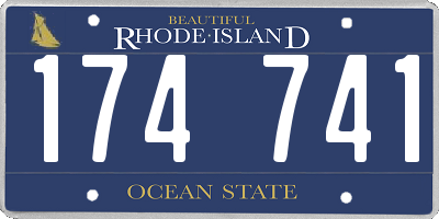RI license plate 174741