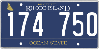 RI license plate 174750