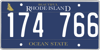 RI license plate 174766
