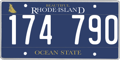 RI license plate 174790