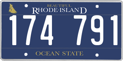 RI license plate 174791