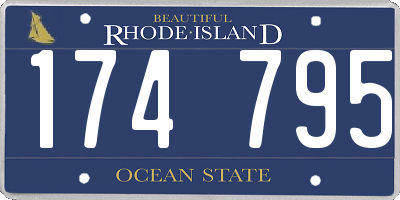 RI license plate 174795