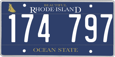 RI license plate 174797